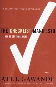 The checklist manifesto : how to get things right Book cover
