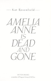 Amelia Anne is dead and gone  Cover Image